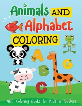 Paperback Alphabets and Animal: Coloring Book for Children (Large Print) Book