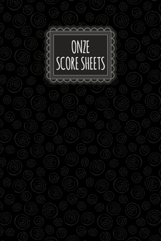 Onze Score Sheets: A pad of scoresheets: Perfect for scorekeeping: Black pattern cover