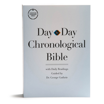 Paperback CSB Day-By-Day Chronological Bible, Tradepaper: Black Letter, 365 Days, One Year, Sewn Binding, Easy-To-Read Bible Serif Type Book