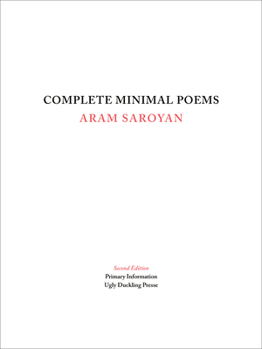 Paperback Complete Minimal Poems Book