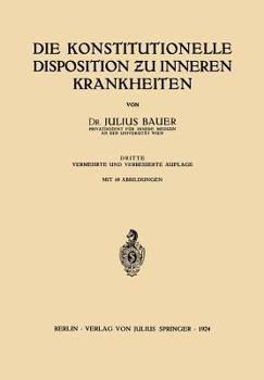 Paperback Die Konstitutionelle Disposition &#438;u Inneren Krankheiten [German] Book