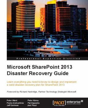 Paperback Microsoft Sharepoint 2013 Disaster Recovery Book