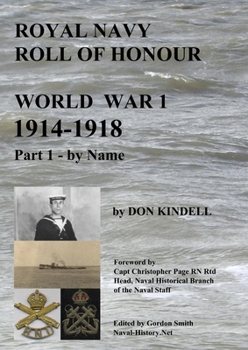 Paperback Royal Navy Roll of Honour - World War 1, By Name Book