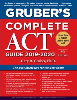 Paperback Gruber's Complete ACT Guide 2019-2020 Book