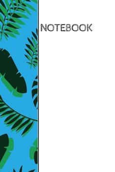 Notebook: Tropical wrap around design notebook: 90 blank pages