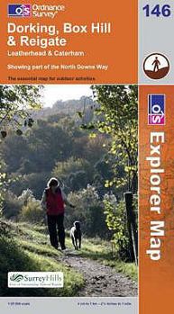 Paperback Exp 146 Dorking Box Hill & Reigate (Explorer Maps) Book