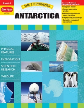 Paperback 7 Continents: Antarctica, Grade 4 - 6 Teacher Resource Book