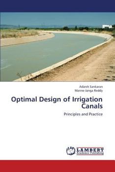 Paperback Optimal Design of Irrigation Canals Book