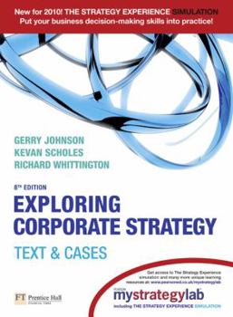 Paperback Exploring Corporate Strategy: Text & Cases Book