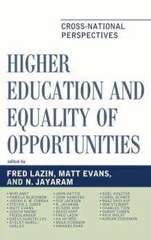Hardcover Higher Education and Equality of Opportunity: Cross-National Perspectives Book