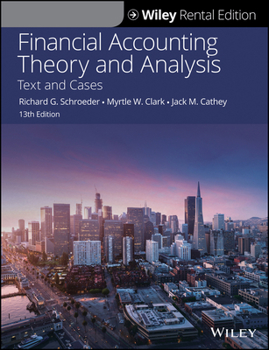 Hardcover Financial Accounting Theory and Analysis: Text and Cases Book