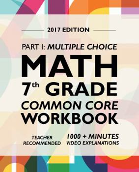 Paperback Argo Brothers Math Workbook, Grade 7: Common Core Math Multiple Choice, Daily Math Practice Grade 7 Book