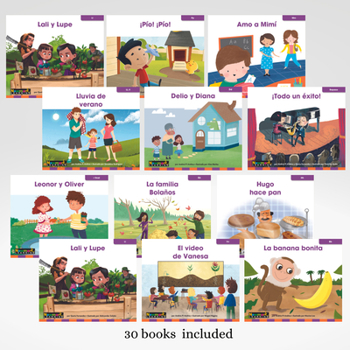 Hardcover Lecturas Decodificables Gr. K Complete Set 30 Titles [Spanish] Book