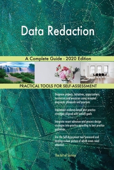 Paperback Data Redaction A Complete Guide - 2020 Edition Book