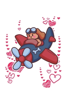 Funny Dog Pilot Notebook: Graph Paper Journal 6x9 - 120 Pages