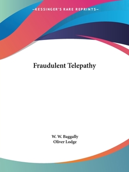 Paperback Fraudulent Telepathy Book