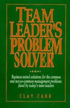 Paperback Team Leader's Problem Solver Book