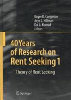 Paperback 40 Years of Research on Rent Seeking 1 And 2 Book