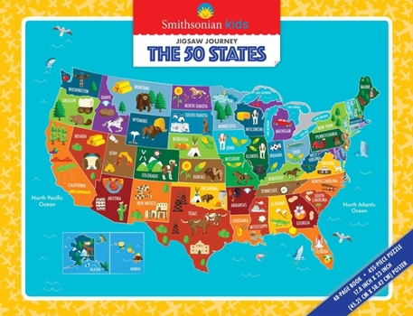 Misc. Smithsonian Kids Jigsaw Journeys: The 50 States Book