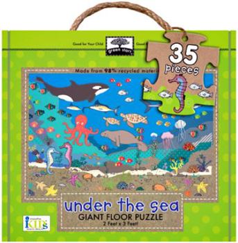 Paperback Green Start Under the Sea Giant Floor Puzzle Book