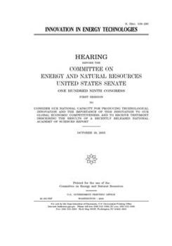 Paperback Innovation in energy technologies Book
