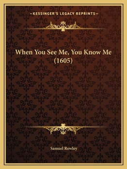 Paperback When You See Me, You Know Me (1605) Book