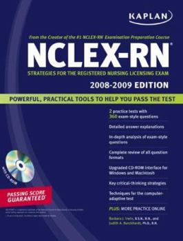 Paperback Kaplan NCLEX-RN: Strategies for the Registered Nursing Licensing Exam [With CDROM] Book