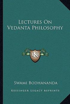 Paperback Lectures On Vedanta Philosophy Book
