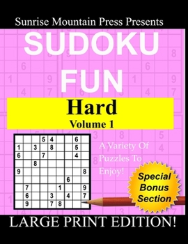 Paperback Sudoku Fun: Hard Volume 1 Book