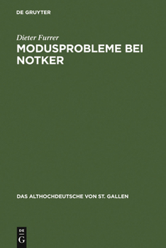 Hardcover Modusprobleme bei Notker [German] Book