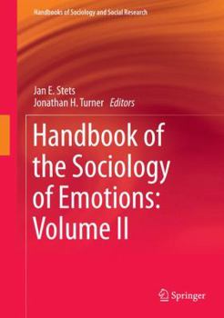 Hardcover Handbook of the Sociology of Emotions: Volume II Book
