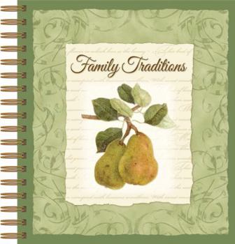 Spiral-bound Family Traditions Tabbed Recipe Keeper Book