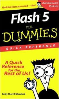 Paperback Flash 5 for Dummies Quick Reference Book