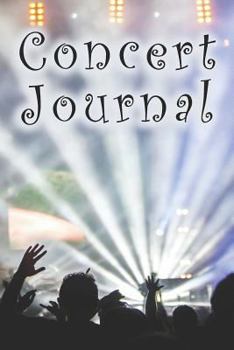 Paperback Concert Journal: Musical Memories Book