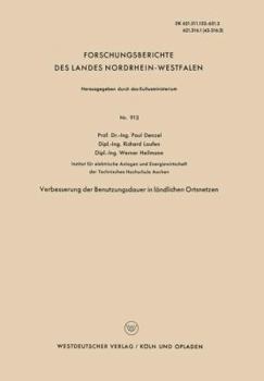 Paperback Verbesserung Der Benutzungsdauer in Ländlichen Ortsnetzen [German] Book