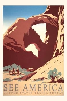 Paperback Vintage Journal See America Travel Poster Book