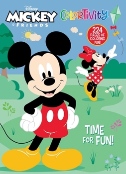 Paperback Disney Mickey & Friends: Time for Fun!: Colortivity Book