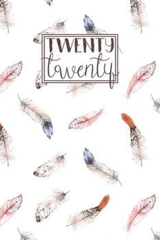 2020: A5 Weekly Diary Planner Journal | Horizontal Week to View on 2 Pages | Pretty Blue & Orange Watercolour Feathers (2020 Weekly Diaries)