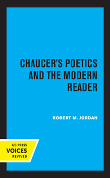 Hardcover Chaucer's Poetics and the Modern Reader Book