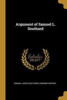 Paperback Argument of Samuel L. Southard Book