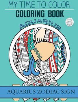 Paperback Aquarius Zodiac Sign - Adult Coloring Book