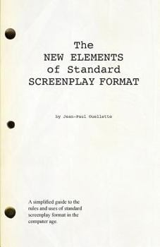 Paperback The New Elements of Standard Screenplay Format Book