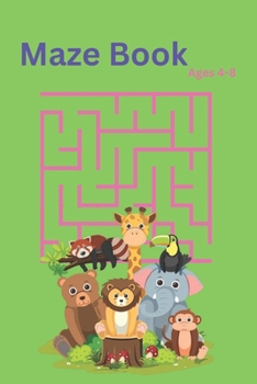 Paperback Enhance Your Child's Cognitive Abilities with 30 Fascinating Maze Puzzle Books Book