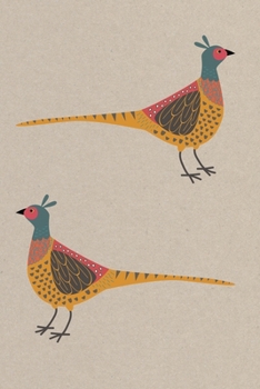 Notes: A Blank Sketchbook with Pheasant Game Bird Cover Art