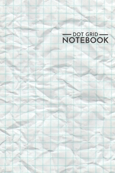Dot Grid Notebook: Crumpled Paper Dot Graph Journal 6x9 Inches 100 Pages, Graph Paper Composition notebook