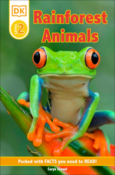 Paperback DK Reader Level 2: Rainforest Animals: Packed with Facts You Need to Read! Book