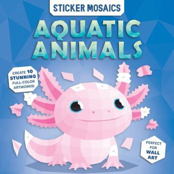 Paperback Simple Sticker Mosaics: Aquatic Animals Book