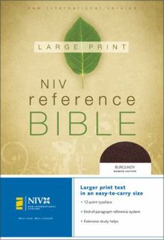 Hardcover Large Print Reference Bible-NIV-Personal Size [Large Print] Book