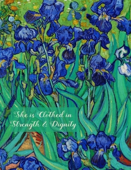 Paperback She is Clothed in Strength & Dignity: Devotional Journal Book