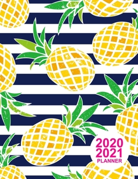 Paperback 2020 2021 Planner: Pretty Colorful Design Book, 8.5" x 11" Two Year 2020-2021 Calendar Planner, Monthly Schedule Organizer (24 Months Act Book